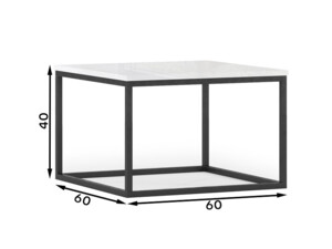 Konferenční stolek Avorio - bílý lesk