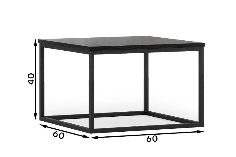 Konferenční stolek Avorio - černý lesk