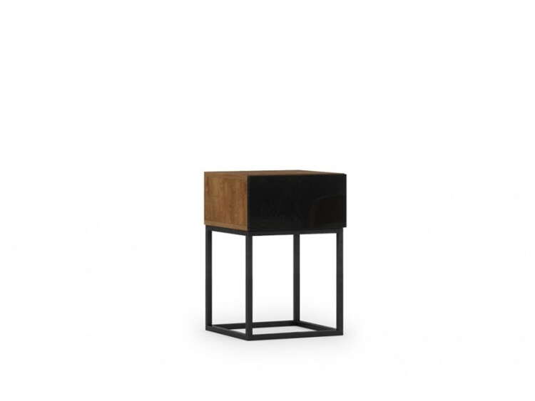 Noční stolek Avorio - černý lesk
