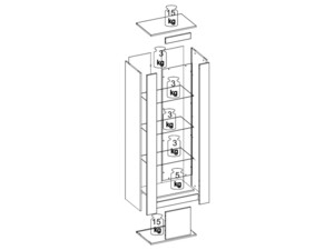 Vitrína Mono Light MN-02