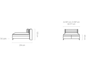 Akce - Postel Boxspring Madison (140)