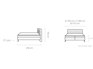 Postel Boxspring Rossano (140)