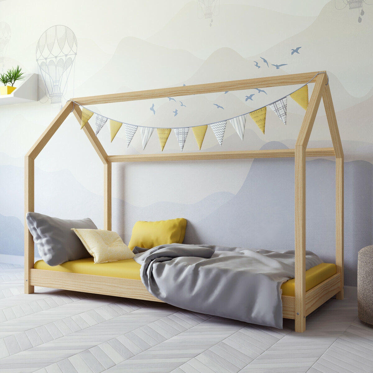 Skladem - Dětská postel / domeček Bella 80 x 180 cm + matrace