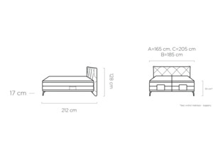 Postel Boxspring Pavo (140) + elektrické polohování