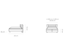 Postel Boxspring Valentino (180)