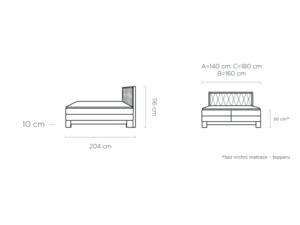 Postel Boxspring Endo (140)