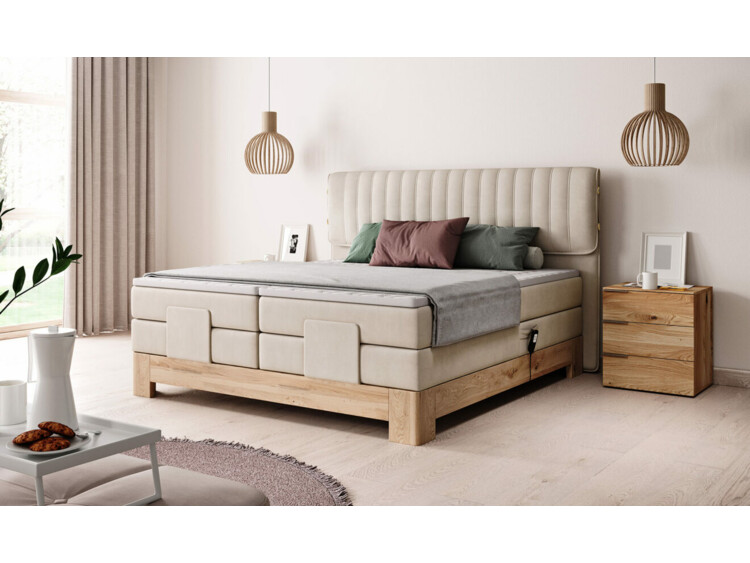 Postel Boxspring Elsa (140) + elektrické polohování