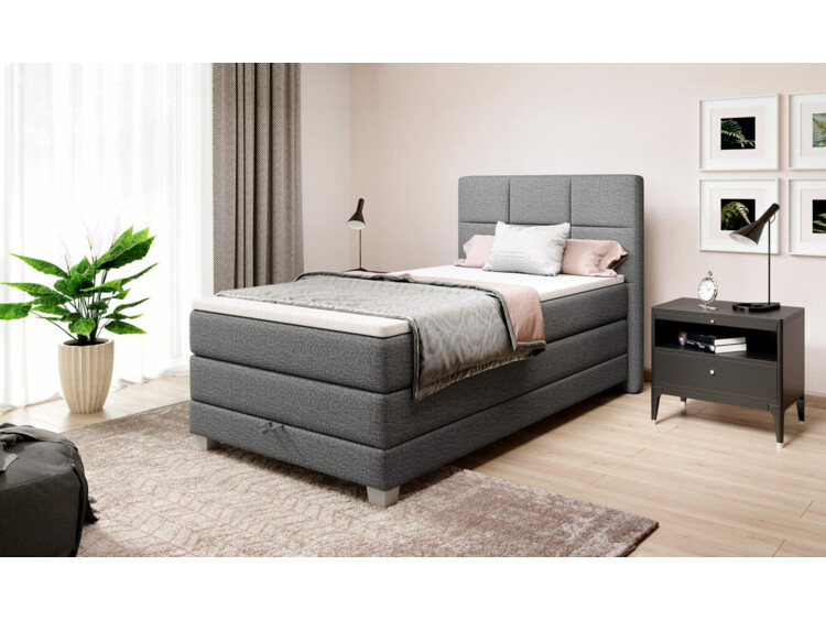 Postel Boxspring Square III (100) + úložný prostor