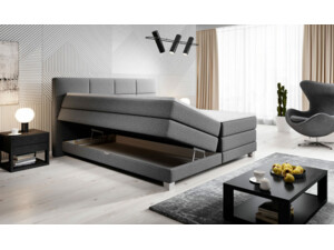 Postel Boxspring Square III (140) + úložný prostor