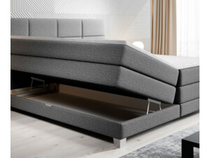 Postel Boxspring Square III (140) + úložný prostor