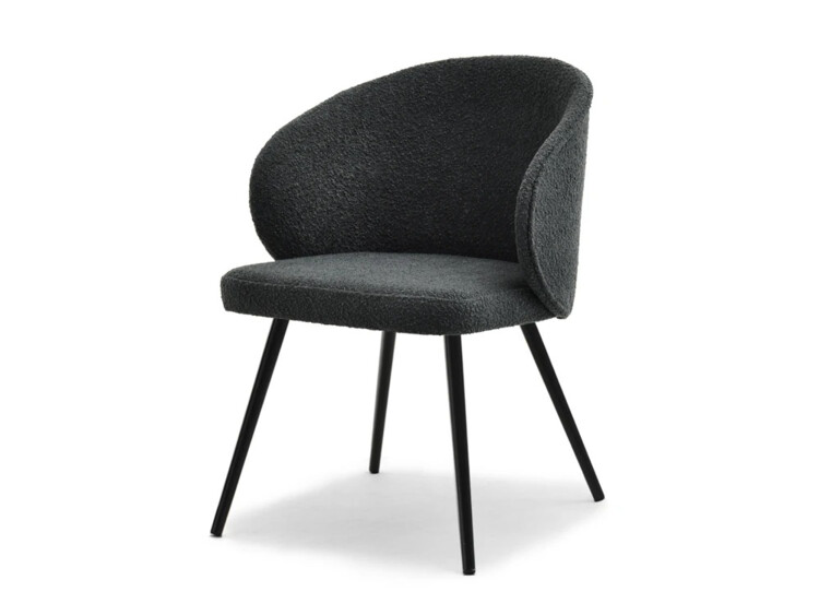 Moderní židle Sensi - černá látka Boucle