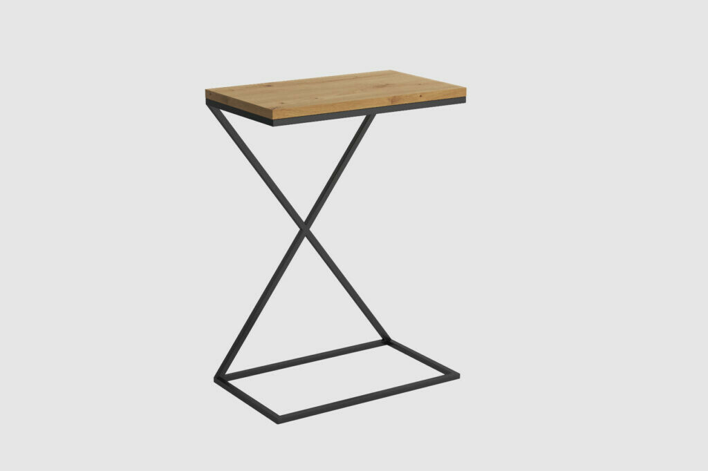 Akce - Příruční odkládací stolek Doti 71 cm - dub artisan