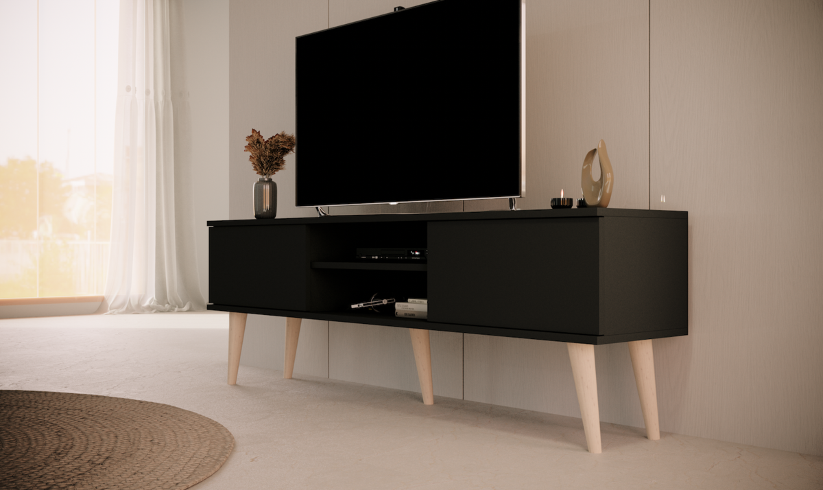 Televizní stolek RTV Toronto 160 cm - černý