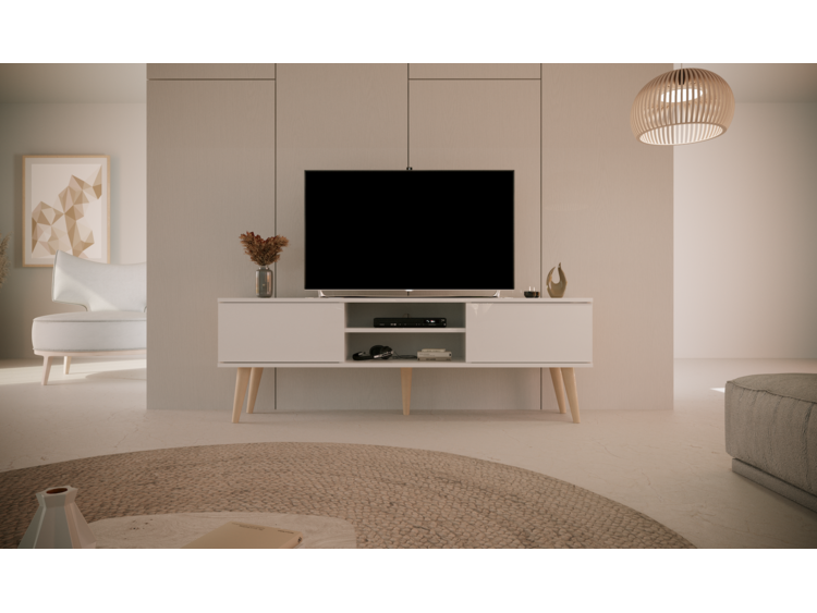 Televizní stolek RTV Toronto 160 cm - bílý