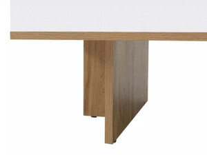 Konferenční stolek Zele (120) - dub wotan/bílý lesk