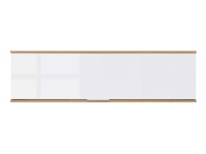 Závěsná skříňka Zele (135x37cm) - dub wotan/bílý lesk