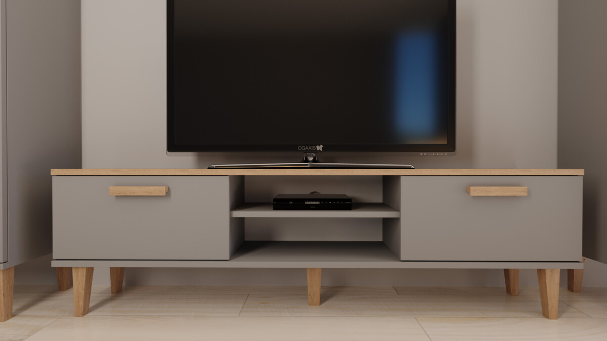 Televizní stolek RTV Denver 160 cm - šedý