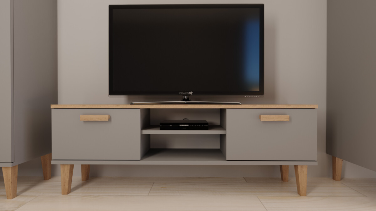 Televizní stolek RTV Denver 120 cm - šedý