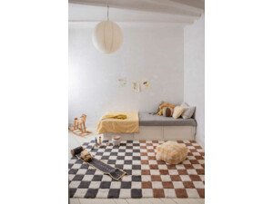 Kostkovaný koberec 120 x 160 cm Lorena Canals - tmavě šedý