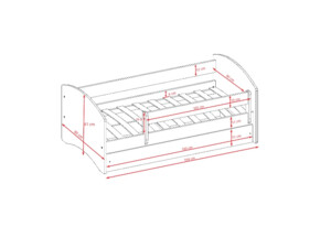 Postel Babydreams 160 x 80 cm - bílá