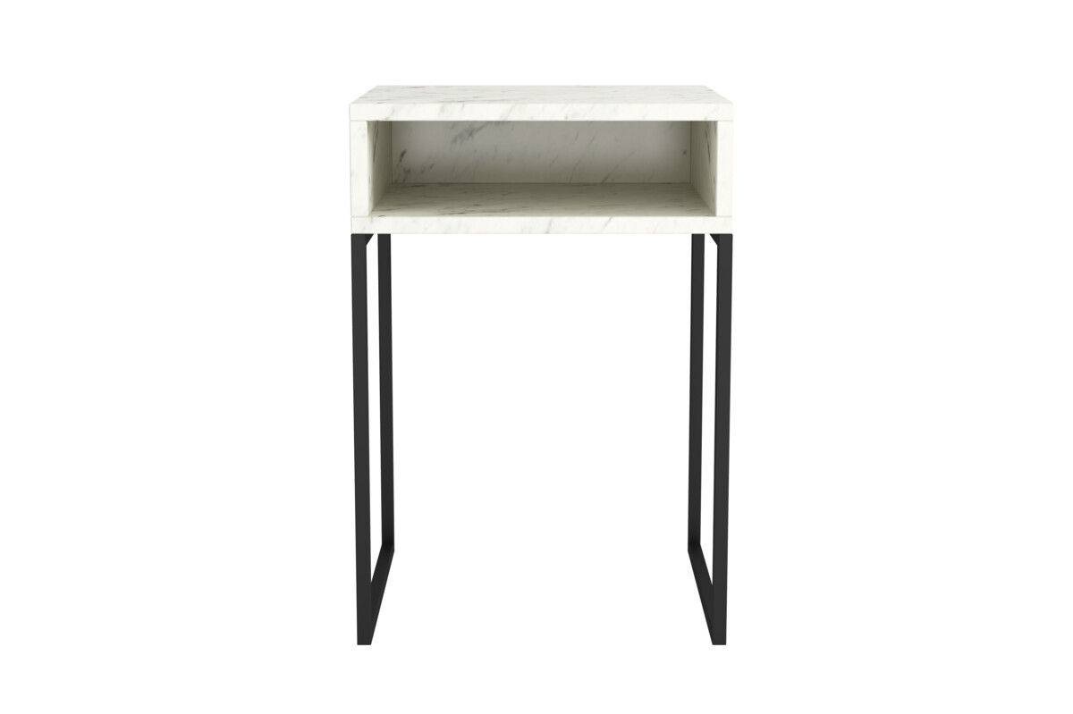 Noční stolek Milano - světlý mramor