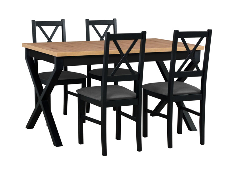 Jídelní stůl Ikon I, 4x židle Nilo X