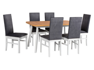 Jídelní stůl Oslo VI, 6x židle Luna I
