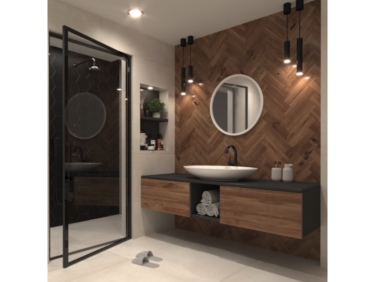 Zrcadlo Grace 60 cm - bílý rám