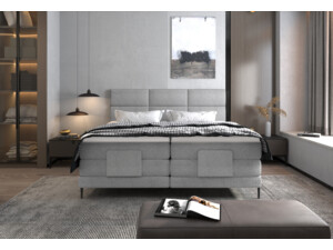 Skladem - Postel Boxspring Carlo (160), elektrické polohování + toppery