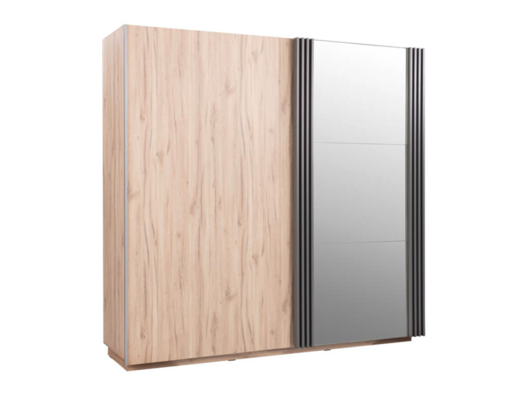 Šatní skříň  Allmo AL 15 s posuvnými dveřmi a zrcadlem