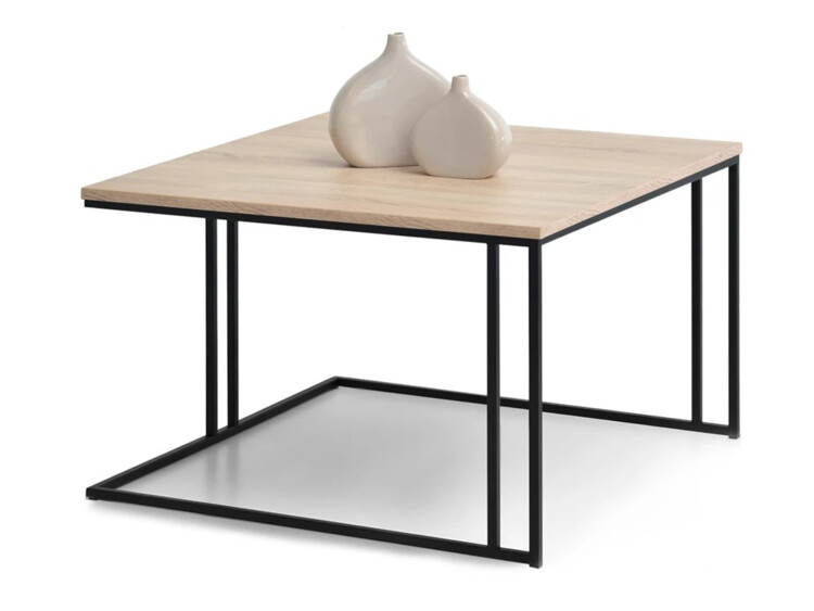 Konferenční stolek Dark XL, sonoma/černý kov