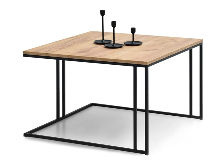 Konferenční stolek Dark XL, dub zlatý/černý kov