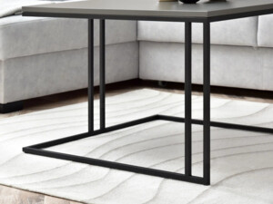 Konferenční stolek Dark XL, grafitový mat/černý kov