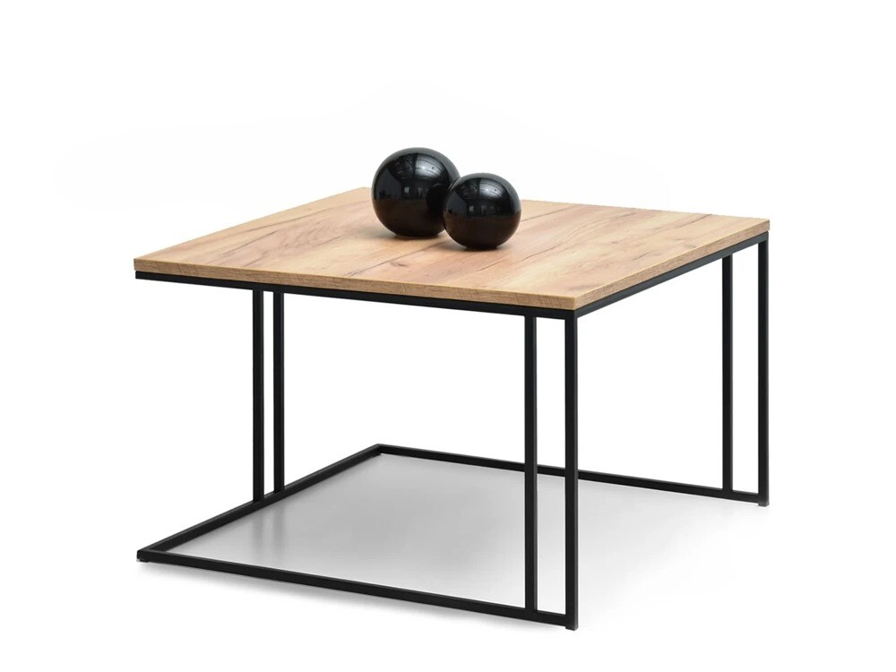 Konferenční stolek Dark S, zlatý dub/černý kov