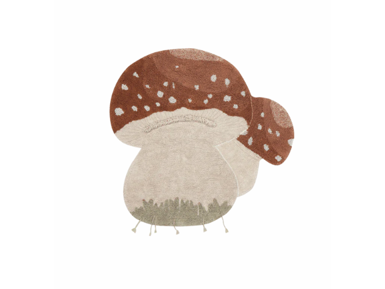 Koberec Mushrooms Hunt - Sbírání hub od značky Lorena Canals 120 cm - hříbky