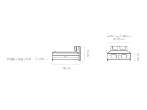 Skladem - Postel Boxspring Wave (160) s elektrickým polohováním + toppery