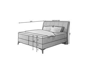 Postel Boxspring Aderito (140)