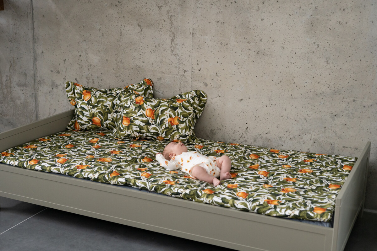 Postel Vintage 90 x 200 cm - eukalyptová