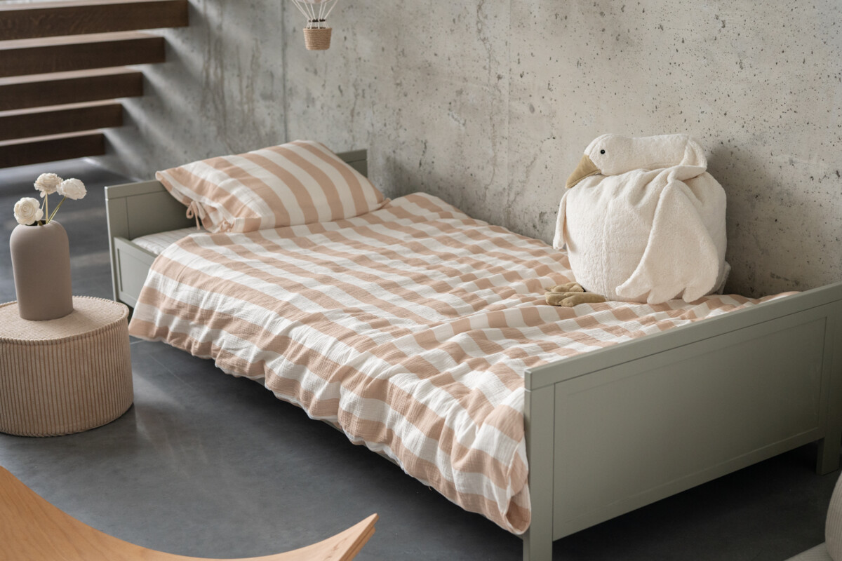 Postel Vintage 90 x 200 cm - eukalyptová