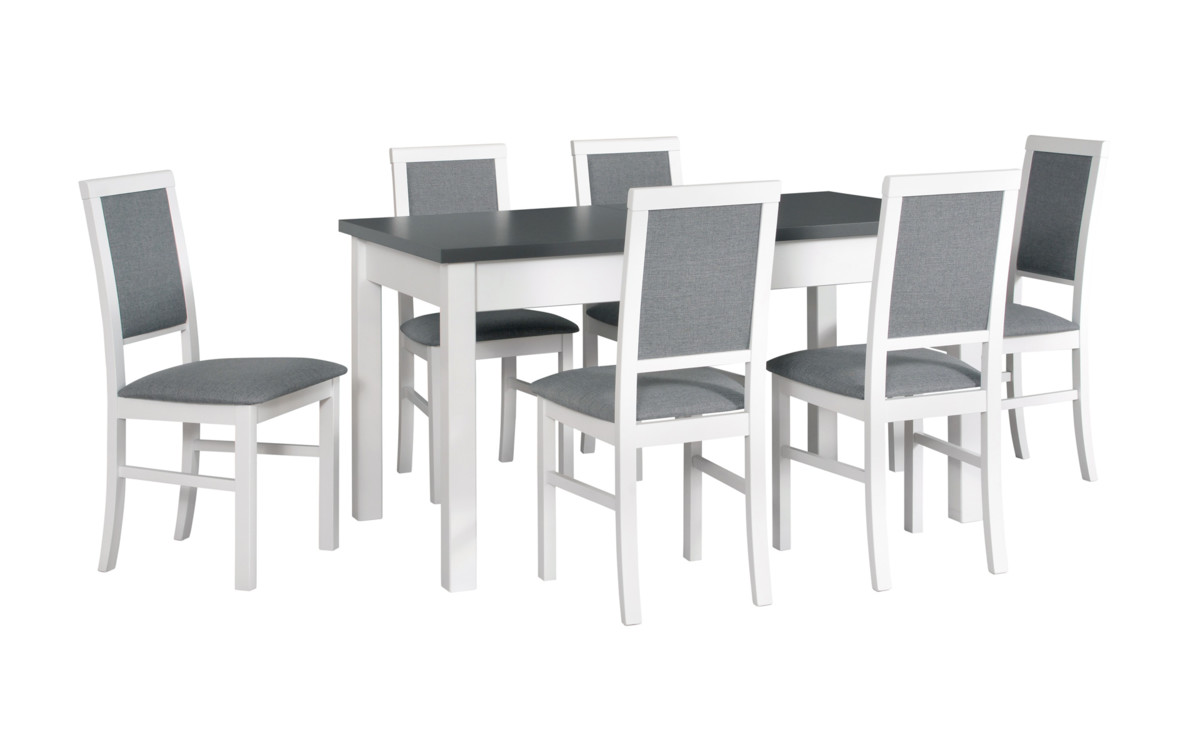 Jídelní stůl Modena I, 6x židle Nilo III