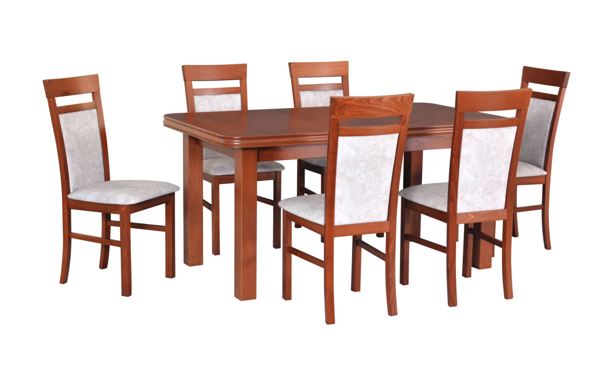 Jídelní stůl Wenus V, 6x židle Milano VI