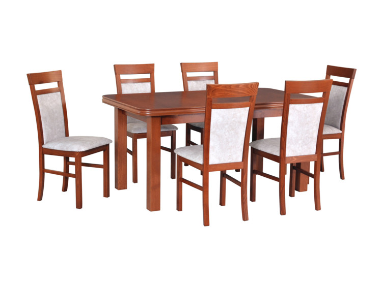 Jídelní stůl Wenus V, 6x židle Milano VI