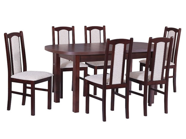 Jídelní stůl Wenus I, 6x židle Boss VII