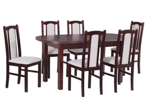 Jídelní stůl Wenus I, 6x židle Boss VII